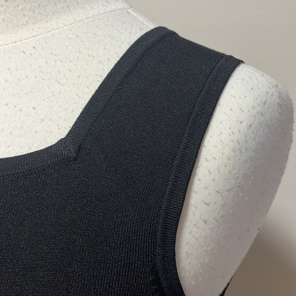 NWT belldini black sleeveless knit shirt with sequins - Picture 3 of 7